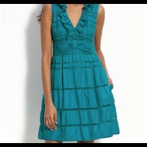 Nanette Lenore Blue Ruffled Dress 6